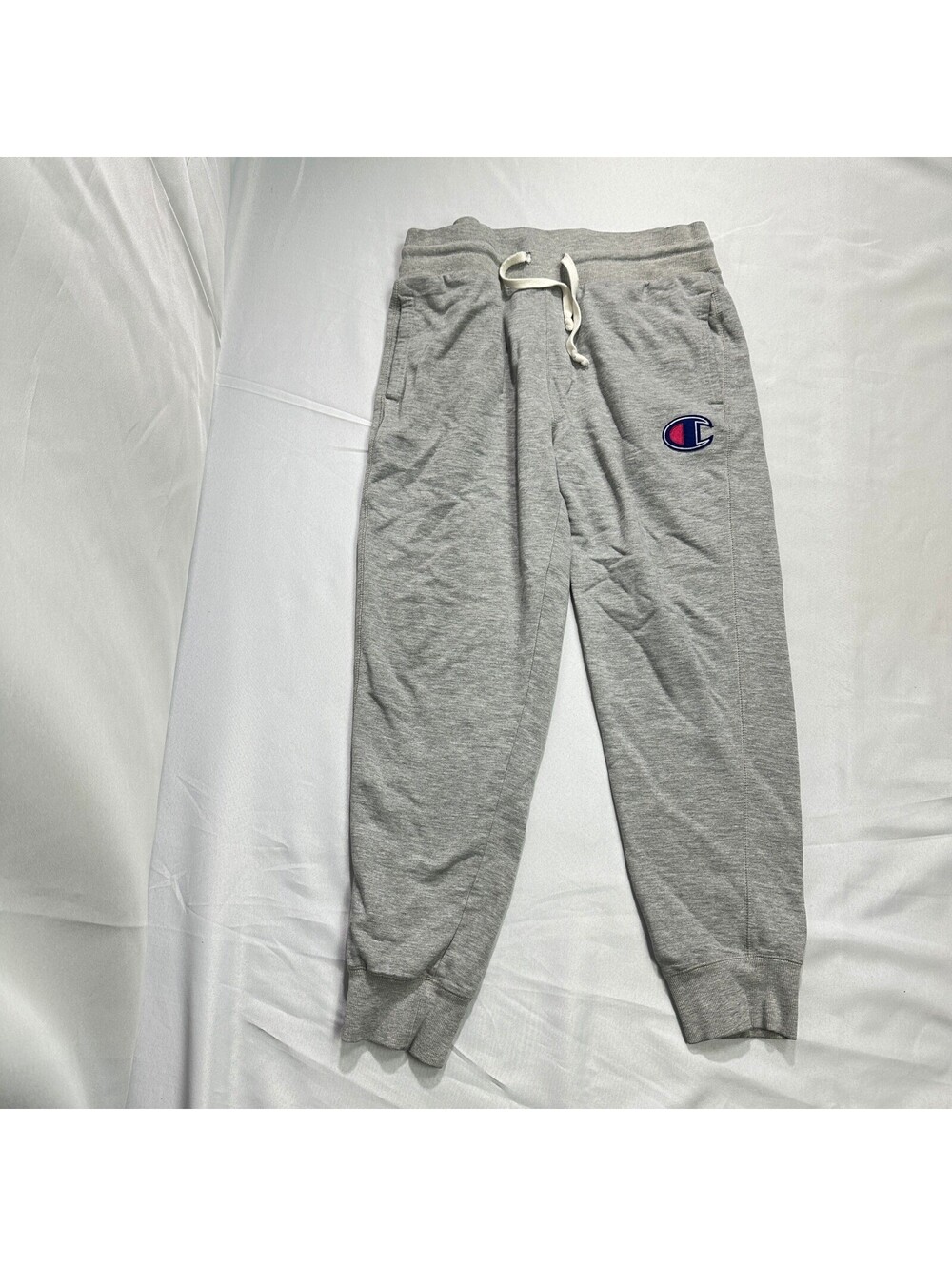Champion Joggers Large Gray Sweatpants C Logo Men's